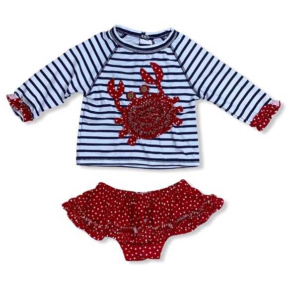 Mud Pie Other - Mud Pie Rash Guard Bikini Swimsuit Size 2T